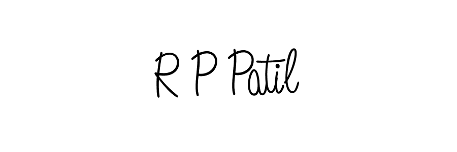 Use a signature maker to create a handwritten signature online. With this signature software, you can design (Angelique-Rose-font-FFP) your own signature for name R P Patil. R P Patil signature style 5 images and pictures png