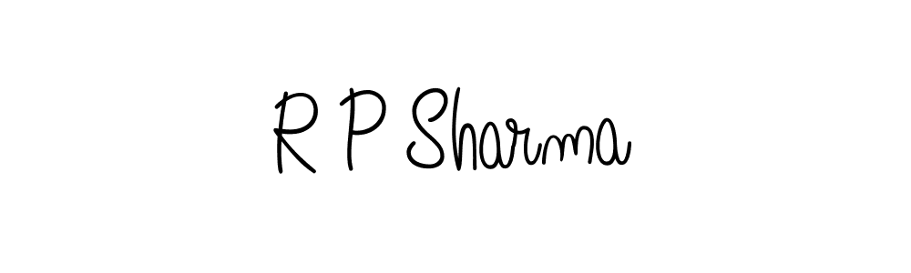 How to make R P Sharma name signature. Use Angelique-Rose-font-FFP style for creating short signs online. This is the latest handwritten sign. R P Sharma signature style 5 images and pictures png