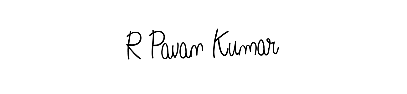 How to make R Pavan Kumar name signature. Use Angelique-Rose-font-FFP style for creating short signs online. This is the latest handwritten sign. R Pavan Kumar signature style 5 images and pictures png