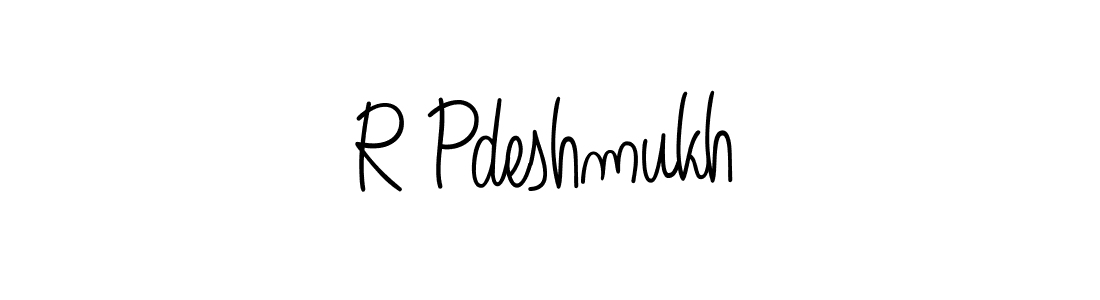 R Pdeshmukh stylish signature style. Best Handwritten Sign (Angelique-Rose-font-FFP) for my name. Handwritten Signature Collection Ideas for my name R Pdeshmukh. R Pdeshmukh signature style 5 images and pictures png
