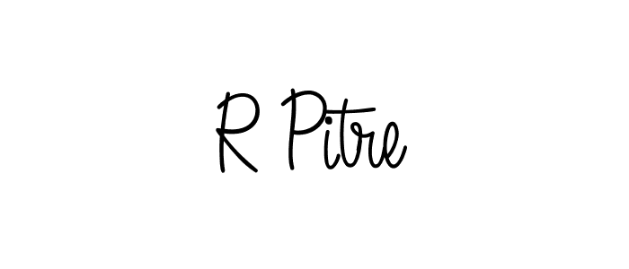 Design your own signature with our free online signature maker. With this signature software, you can create a handwritten (Angelique-Rose-font-FFP) signature for name R Pitre. R Pitre signature style 5 images and pictures png
