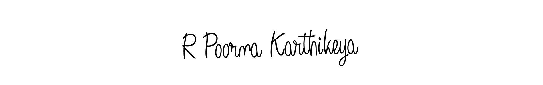 It looks lik you need a new signature style for name R Poorna Karthikeya. Design unique handwritten (Angelique-Rose-font-FFP) signature with our free signature maker in just a few clicks. R Poorna Karthikeya signature style 5 images and pictures png