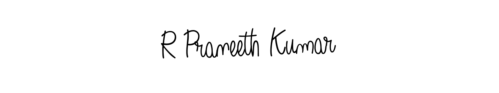 Make a short R Praneeth Kumar signature style. Manage your documents anywhere anytime using Angelique-Rose-font-FFP. Create and add eSignatures, submit forms, share and send files easily. R Praneeth Kumar signature style 5 images and pictures png