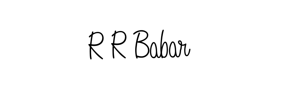 R R Babar stylish signature style. Best Handwritten Sign (Angelique-Rose-font-FFP) for my name. Handwritten Signature Collection Ideas for my name R R Babar. R R Babar signature style 5 images and pictures png