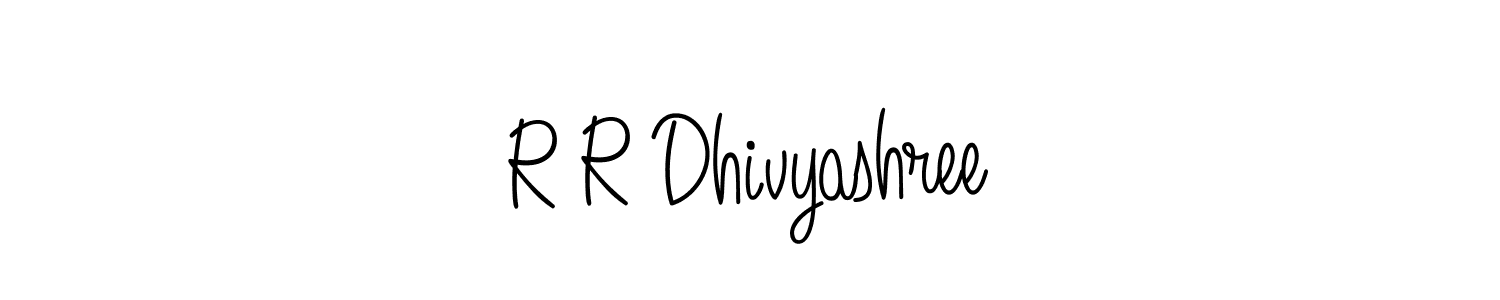 Check out images of Autograph of R R Dhivyashree name. Actor R R Dhivyashree Signature Style. Angelique-Rose-font-FFP is a professional sign style online. R R Dhivyashree signature style 5 images and pictures png