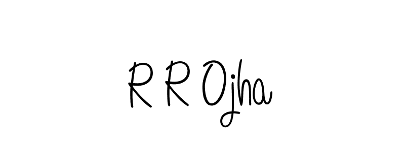 Angelique-Rose-font-FFP is a professional signature style that is perfect for those who want to add a touch of class to their signature. It is also a great choice for those who want to make their signature more unique. Get R R Ojha name to fancy signature for free. R R Ojha signature style 5 images and pictures png