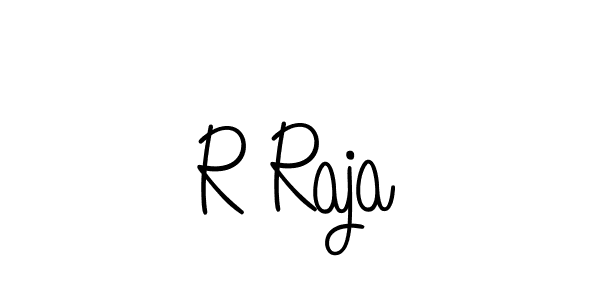How to make R Raja signature? Angelique-Rose-font-FFP is a professional autograph style. Create handwritten signature for R Raja name. R Raja signature style 5 images and pictures png