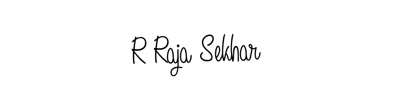 Create a beautiful signature design for name R Raja Sekhar. With this signature (Angelique-Rose-font-FFP) fonts, you can make a handwritten signature for free. R Raja Sekhar signature style 5 images and pictures png