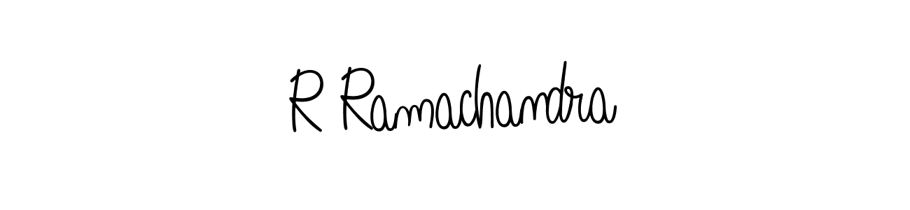 Make a beautiful signature design for name R Ramachandra. With this signature (Angelique-Rose-font-FFP) style, you can create a handwritten signature for free. R Ramachandra signature style 5 images and pictures png
