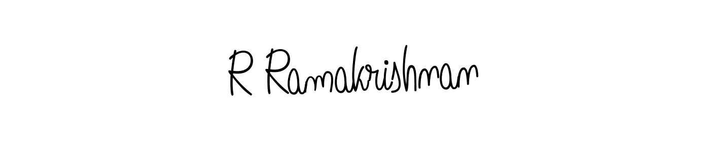 How to make R Ramakrishnan name signature. Use Angelique-Rose-font-FFP style for creating short signs online. This is the latest handwritten sign. R Ramakrishnan signature style 5 images and pictures png