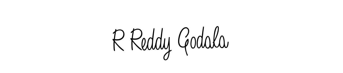 R Reddy Godala stylish signature style. Best Handwritten Sign (Angelique-Rose-font-FFP) for my name. Handwritten Signature Collection Ideas for my name R Reddy Godala. R Reddy Godala signature style 5 images and pictures png