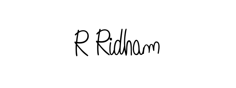 Make a beautiful signature design for name R Ridham. Use this online signature maker to create a handwritten signature for free. R Ridham signature style 5 images and pictures png