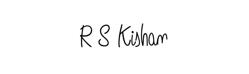 if you are searching for the best signature style for your name R S Kishan. so please give up your signature search. here we have designed multiple signature styles  using Angelique-Rose-font-FFP. R S Kishan signature style 5 images and pictures png