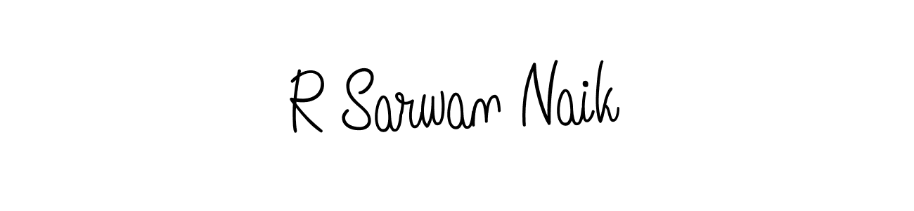 How to make R Sarwan Naik signature? Angelique-Rose-font-FFP is a professional autograph style. Create handwritten signature for R Sarwan Naik name. R Sarwan Naik signature style 5 images and pictures png