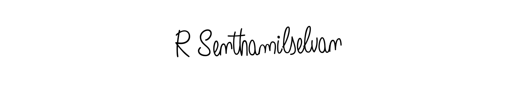 Design your own signature with our free online signature maker. With this signature software, you can create a handwritten (Angelique-Rose-font-FFP) signature for name R Senthamilselvan. R Senthamilselvan signature style 5 images and pictures png