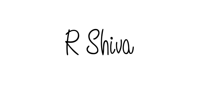 Design your own signature with our free online signature maker. With this signature software, you can create a handwritten (Angelique-Rose-font-FFP) signature for name R Shiva. R Shiva signature style 5 images and pictures png