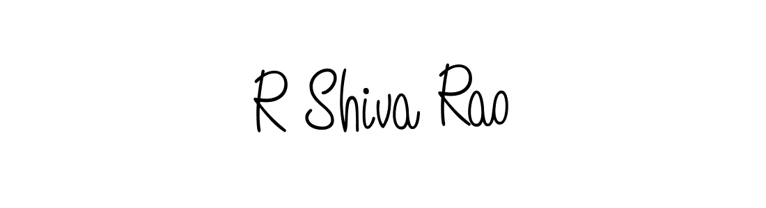 Make a beautiful signature design for name R Shiva Rao. With this signature (Angelique-Rose-font-FFP) style, you can create a handwritten signature for free. R Shiva Rao signature style 5 images and pictures png