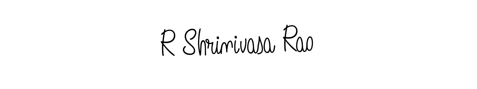 Make a beautiful signature design for name R Shrinivasa Rao. With this signature (Angelique-Rose-font-FFP) style, you can create a handwritten signature for free. R Shrinivasa Rao signature style 5 images and pictures png