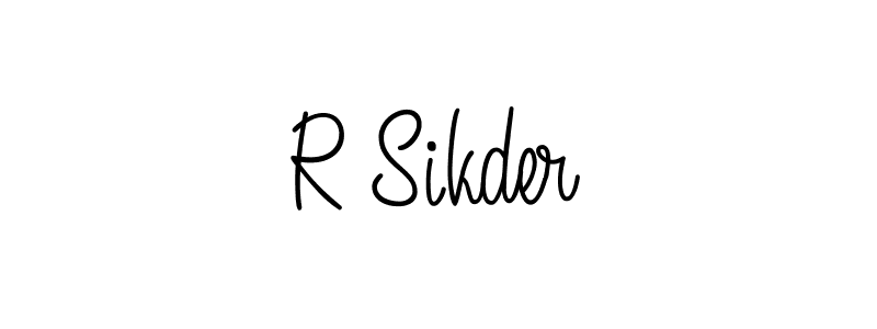 How to make R Sikder signature? Angelique-Rose-font-FFP is a professional autograph style. Create handwritten signature for R Sikder name. R Sikder signature style 5 images and pictures png