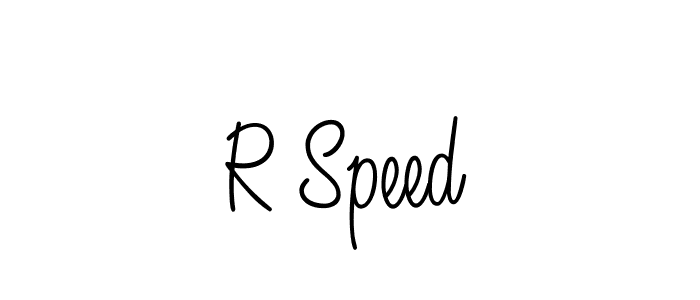 Make a beautiful signature design for name R Speed. With this signature (Angelique-Rose-font-FFP) style, you can create a handwritten signature for free. R Speed signature style 5 images and pictures png