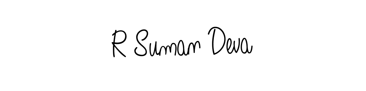 You can use this online signature creator to create a handwritten signature for the name R Suman Deva. This is the best online autograph maker. R Suman Deva signature style 5 images and pictures png