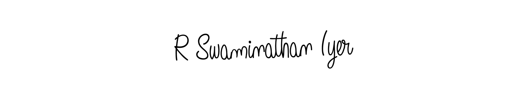 if you are searching for the best signature style for your name R Swaminathan Iyer. so please give up your signature search. here we have designed multiple signature styles  using Angelique-Rose-font-FFP. R Swaminathan Iyer signature style 5 images and pictures png