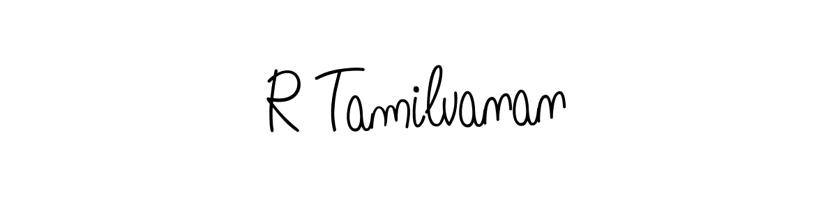if you are searching for the best signature style for your name R Tamilvanan. so please give up your signature search. here we have designed multiple signature styles  using Angelique-Rose-font-FFP. R Tamilvanan signature style 5 images and pictures png