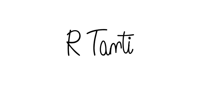 R Tanti stylish signature style. Best Handwritten Sign (Angelique-Rose-font-FFP) for my name. Handwritten Signature Collection Ideas for my name R Tanti. R Tanti signature style 5 images and pictures png