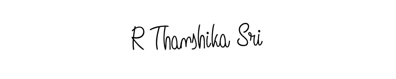 Angelique-Rose-font-FFP is a professional signature style that is perfect for those who want to add a touch of class to their signature. It is also a great choice for those who want to make their signature more unique. Get R Thanshika Sri name to fancy signature for free. R Thanshika Sri signature style 5 images and pictures png