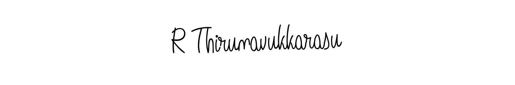 Design your own signature with our free online signature maker. With this signature software, you can create a handwritten (Angelique-Rose-font-FFP) signature for name R Thirunavukkarasu. R Thirunavukkarasu signature style 5 images and pictures png