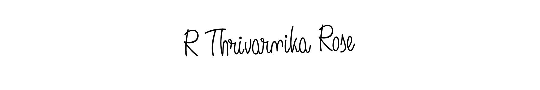 The best way (Angelique-Rose-font-FFP) to make a short signature is to pick only two or three words in your name. The name R Thrivarnika Rose include a total of six letters. For converting this name. R Thrivarnika Rose signature style 5 images and pictures png