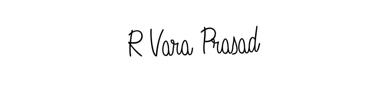 if you are searching for the best signature style for your name R Vara Prasad. so please give up your signature search. here we have designed multiple signature styles  using Angelique-Rose-font-FFP. R Vara Prasad signature style 5 images and pictures png