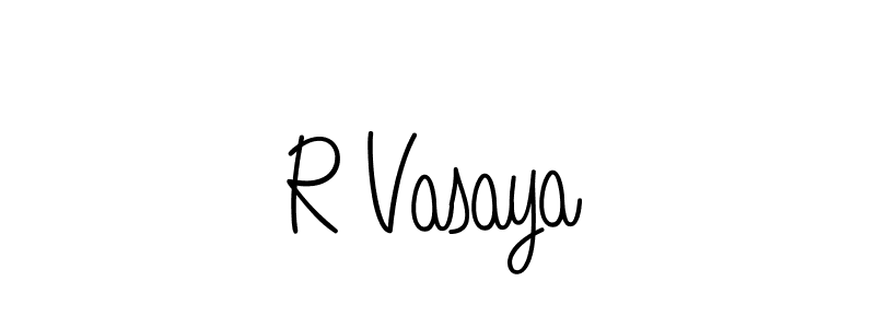 How to make R Vasaya signature? Angelique-Rose-font-FFP is a professional autograph style. Create handwritten signature for R Vasaya name. R Vasaya signature style 5 images and pictures png
