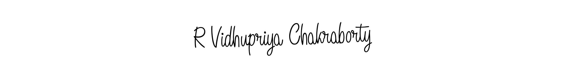 Make a beautiful signature design for name R Vidhupriya Chakraborty. Use this online signature maker to create a handwritten signature for free. R Vidhupriya Chakraborty signature style 5 images and pictures png