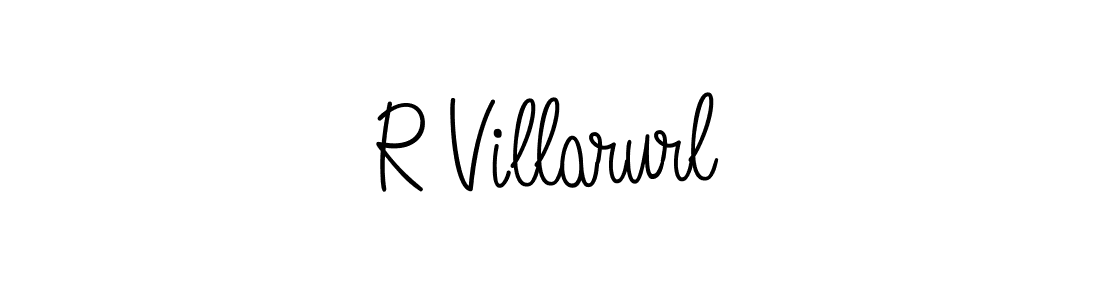 Design your own signature with our free online signature maker. With this signature software, you can create a handwritten (Angelique-Rose-font-FFP) signature for name R Villarurl. R Villarurl signature style 5 images and pictures png