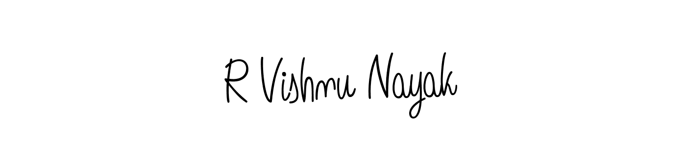 Best and Professional Signature Style for R Vishnu Nayak. Angelique-Rose-font-FFP Best Signature Style Collection. R Vishnu Nayak signature style 5 images and pictures png