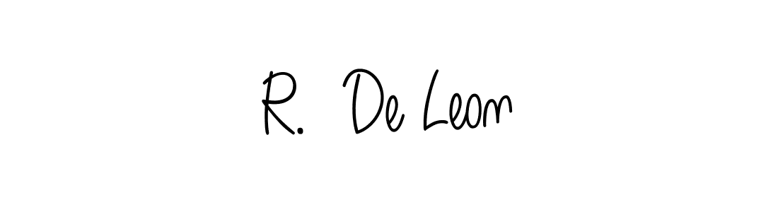 if you are searching for the best signature style for your name R.  De Leon. so please give up your signature search. here we have designed multiple signature styles  using Angelique-Rose-font-FFP. R.  De Leon signature style 5 images and pictures png