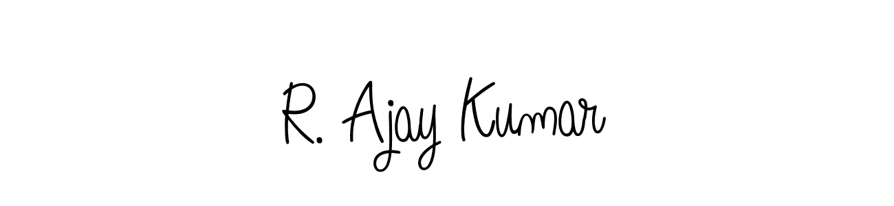 How to make R. Ajay Kumar name signature. Use Angelique-Rose-font-FFP style for creating short signs online. This is the latest handwritten sign. R. Ajay Kumar signature style 5 images and pictures png