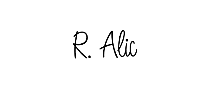 Best and Professional Signature Style for R. Alic. Angelique-Rose-font-FFP Best Signature Style Collection. R. Alic signature style 5 images and pictures png