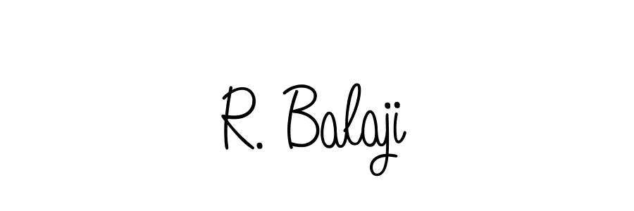 if you are searching for the best signature style for your name R. Balaji. so please give up your signature search. here we have designed multiple signature styles  using Angelique-Rose-font-FFP. R. Balaji signature style 5 images and pictures png