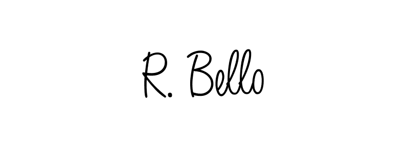 Check out images of Autograph of R. Bello name. Actor R. Bello Signature Style. Angelique-Rose-font-FFP is a professional sign style online. R. Bello signature style 5 images and pictures png