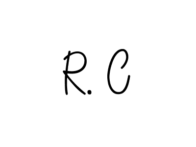 You should practise on your own different ways (Angelique-Rose-font-FFP) to write your name (R. C) in signature. don't let someone else do it for you. R. C signature style 5 images and pictures png