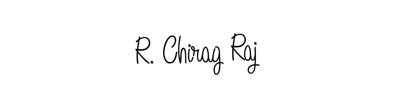 Make a beautiful signature design for name R. Chirag Raj. With this signature (Angelique-Rose-font-FFP) style, you can create a handwritten signature for free. R. Chirag Raj signature style 5 images and pictures png