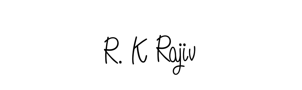 Make a beautiful signature design for name R. K Rajiv. Use this online signature maker to create a handwritten signature for free. R. K Rajiv signature style 5 images and pictures png