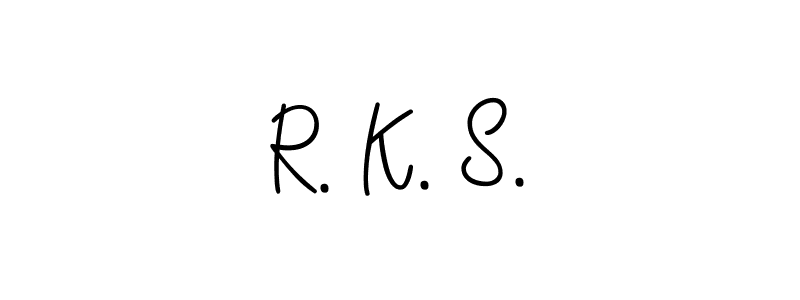 Make a beautiful signature design for name R. K. S.. With this signature (Angelique-Rose-font-FFP) style, you can create a handwritten signature for free. R. K. S. signature style 5 images and pictures png
