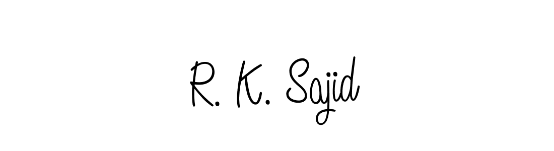 Best and Professional Signature Style for R. K. Sajid. Angelique-Rose-font-FFP Best Signature Style Collection. R. K. Sajid signature style 5 images and pictures png