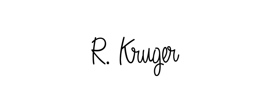 Also we have R. Kruger name is the best signature style. Create professional handwritten signature collection using Angelique-Rose-font-FFP autograph style. R. Kruger signature style 5 images and pictures png