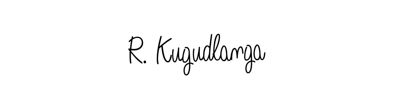 Design your own signature with our free online signature maker. With this signature software, you can create a handwritten (Angelique-Rose-font-FFP) signature for name R. Kugudlanga. R. Kugudlanga signature style 5 images and pictures png