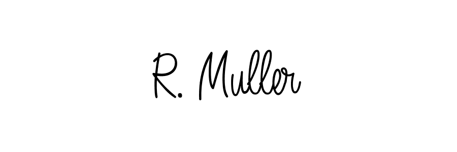 Create a beautiful signature design for name R. Muller. With this signature (Angelique-Rose-font-FFP) fonts, you can make a handwritten signature for free. R. Muller signature style 5 images and pictures png