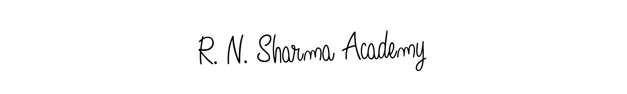 You should practise on your own different ways (Angelique-Rose-font-FFP) to write your name (R. N. Sharma Academy) in signature. don't let someone else do it for you. R. N. Sharma Academy signature style 5 images and pictures png